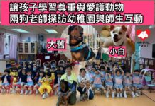 讓孩子學習尊重與愛護動物 兩狗老師探訪幼稚園與師生互動